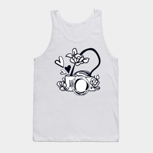 digital camera with flowers Tank Top